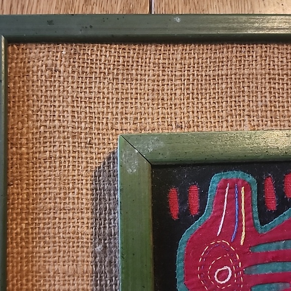 Vintage Rare Mola Beautifully framed possibly panama - Picture 5 of 16